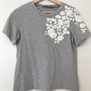 Grey crop t-shirt